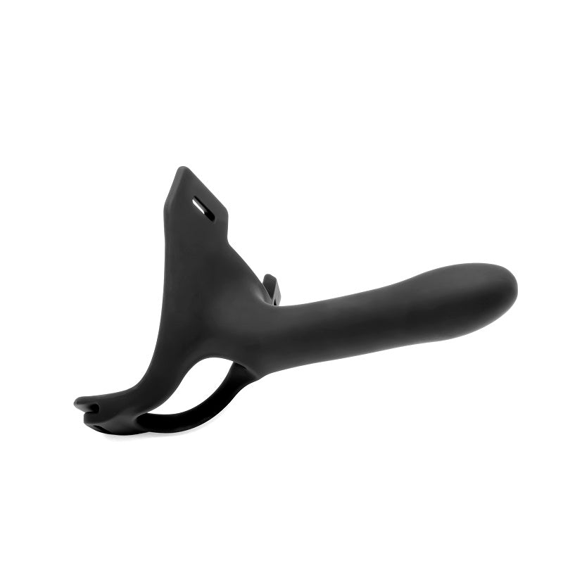 The Zoro 14cm fixed dong Black strap-on