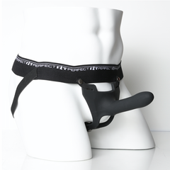 The Zoro 14cm fixed dong Black strap-on