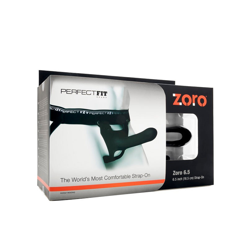 Zoro 6.5 inch Black Pegging Strap On with waistband