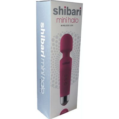 Shibari Mini Halo Wireless Massage Wand with 20 Vibration Patterns - Pink