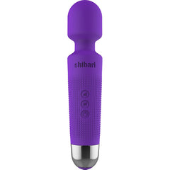Shibari Mini Halo Wireless Massage Wand with 20 Vibration Patterns - Purple