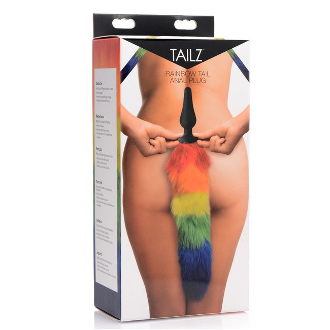 Rainbow Tail Silicone Butt Plug