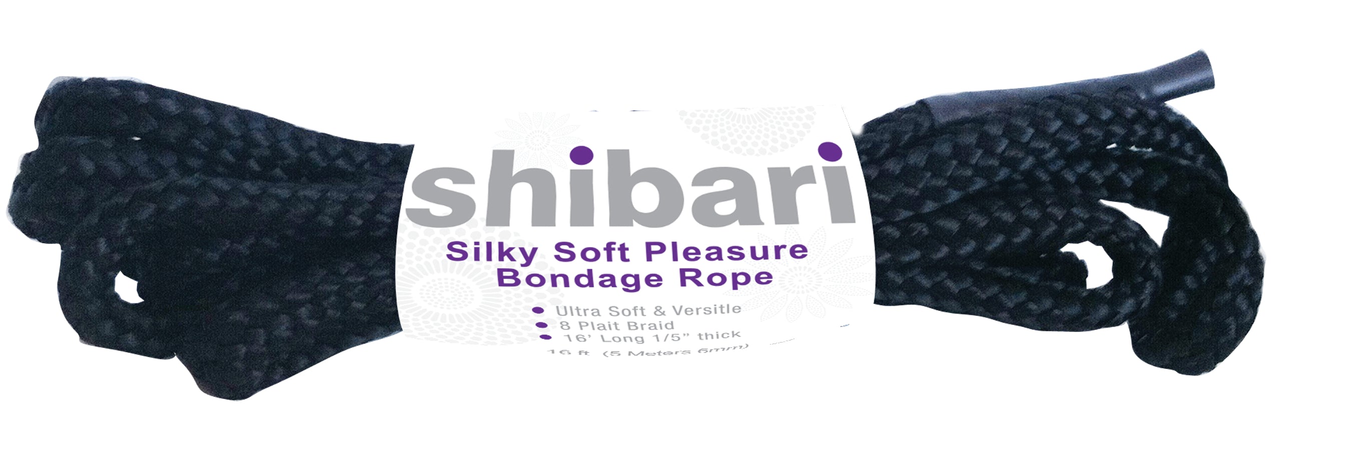 Shibari Rope for Bondage play 5m - Black