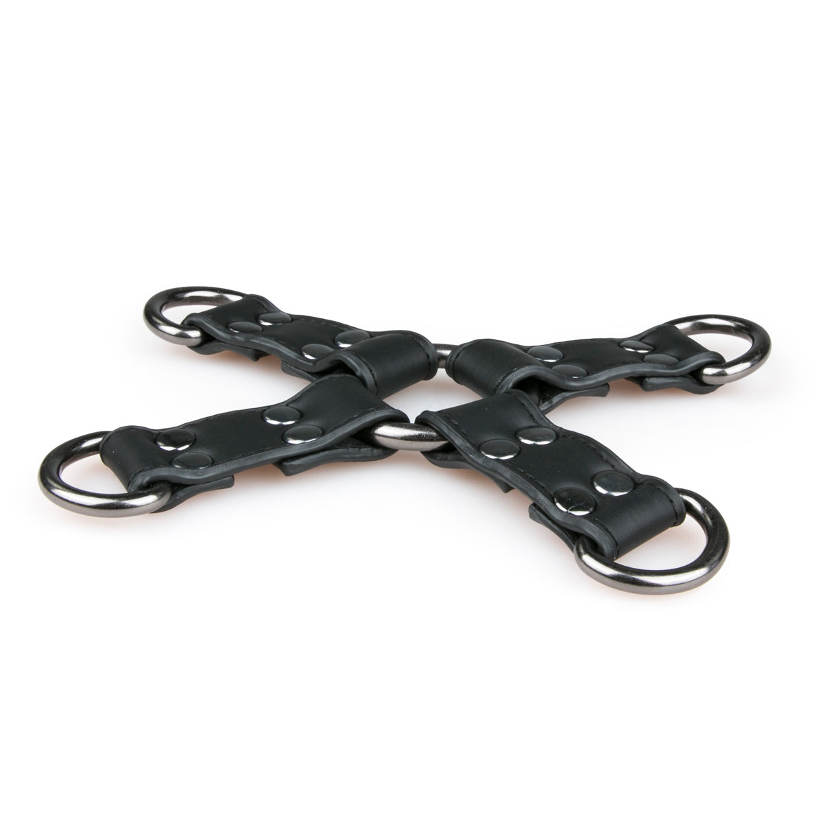Hogtie in Black with Studs & Steel Tether Rings
