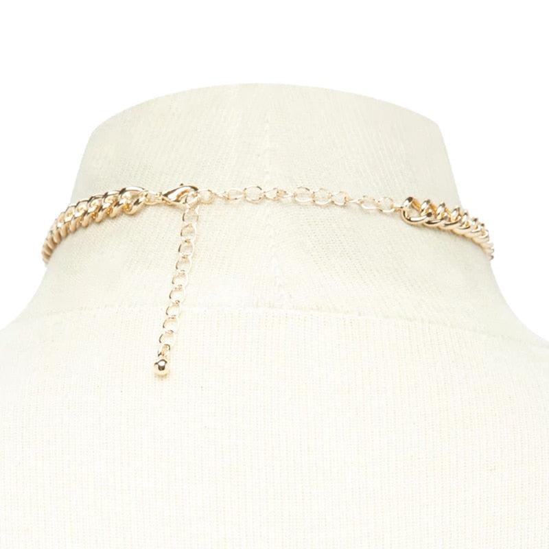 Necklace heart design pendant Gold or Silver