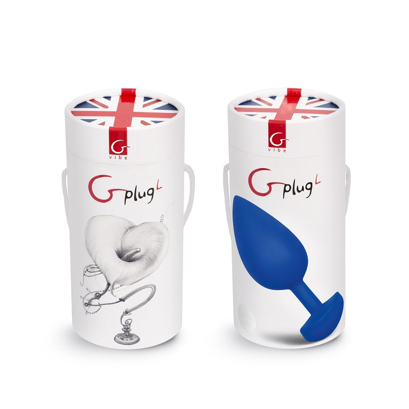 Gplug Large Vibrating Plug Navy Blue