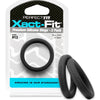 Xact-Fit Cock Rings #13 1.3in 2 Pk - Black