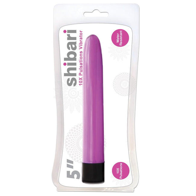 Shibari 10X Pulsations Vibrator 5in Pink