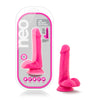 Neo Dual Density Cock With Balls 6 Inch Neon Pink