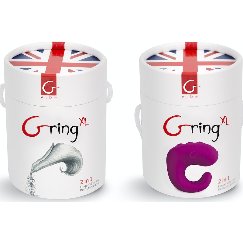 Gring XL Sweet Raspberry USB rechargeable Finger Vibe