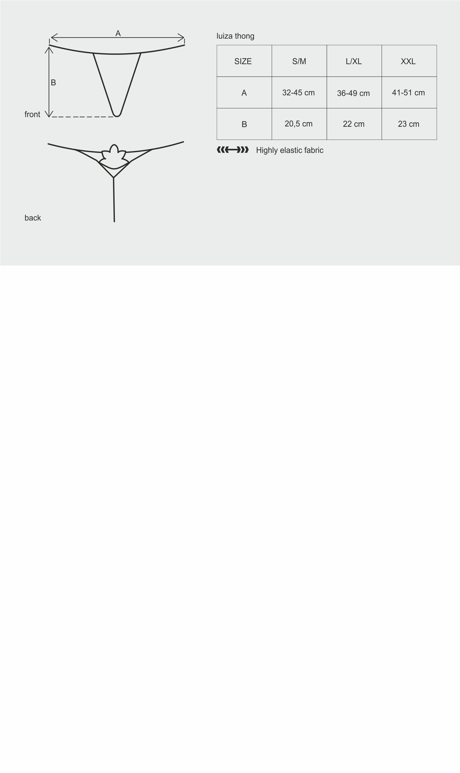 Luiza Thong Red  L/XL