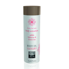 Shiatsu Luxury Body Oil Edible Hibiskus and Green Tea