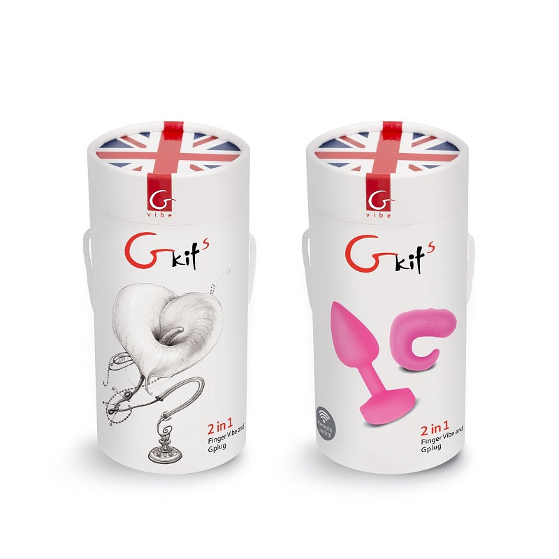 Gkit Sunny Raspberry Finger Vibe & plug set