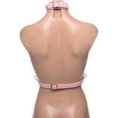 Miss Behaved Pink Chest Harness  OS