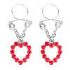 Ruby Hearts Nipple Jewellery