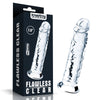 Clear Jelly bendable dildo 7in