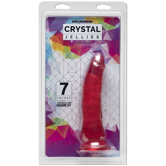 7 inch Thin Jelly Dong - Pink