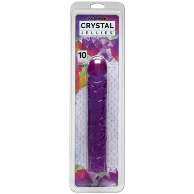 25cm Classic Flexible Jelly Dong - Purple