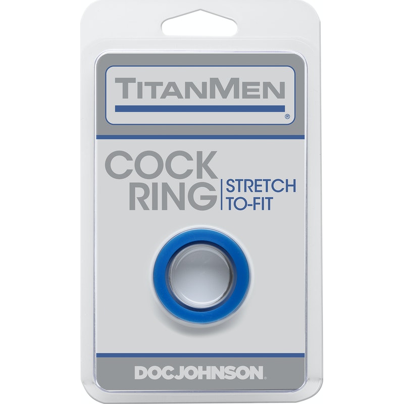 Titan Men Cock Ring stretch Blue