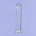 Crystal Dildo Straight 9in Clear