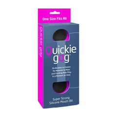 Quickie Gag Mouth Bit Gag - Black