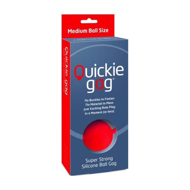 Quickie Gag Medium Ball Gag - Red