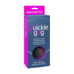 Quickie Gag Medium Ball Gag - Black