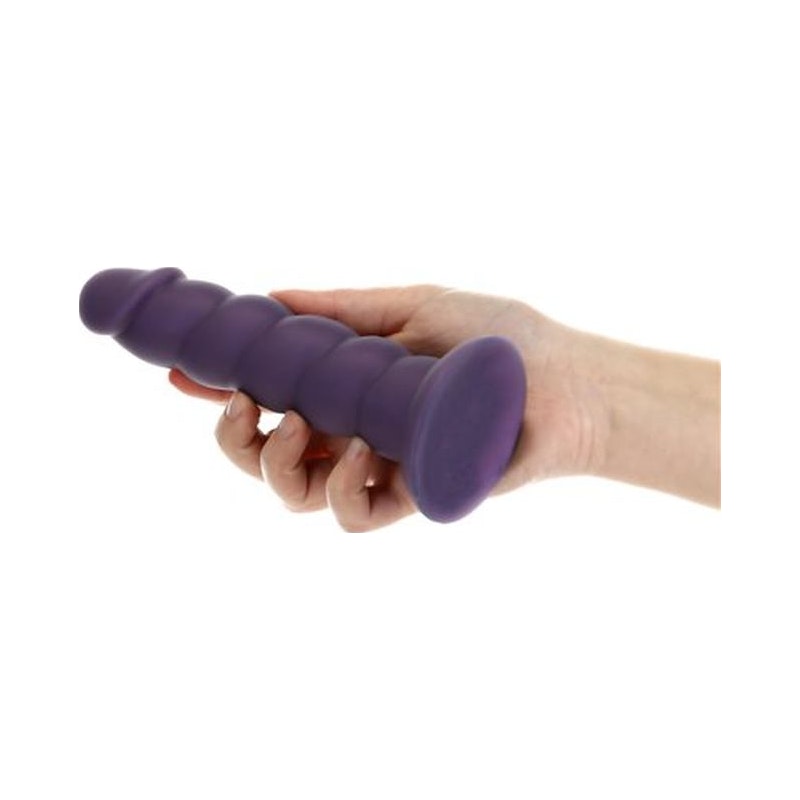 Unicorn Anal Dildo 7in Purple