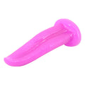 Tongue Shape Anal Plug Purple 22cm