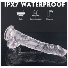 King Kong Dong w Balls 32cm Clear - XL