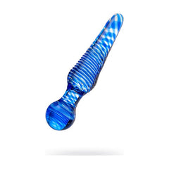Sexus Glass Dildo Blue 17cm