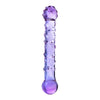 Sexus Duo Glass Dildo - 19.6cm Purple