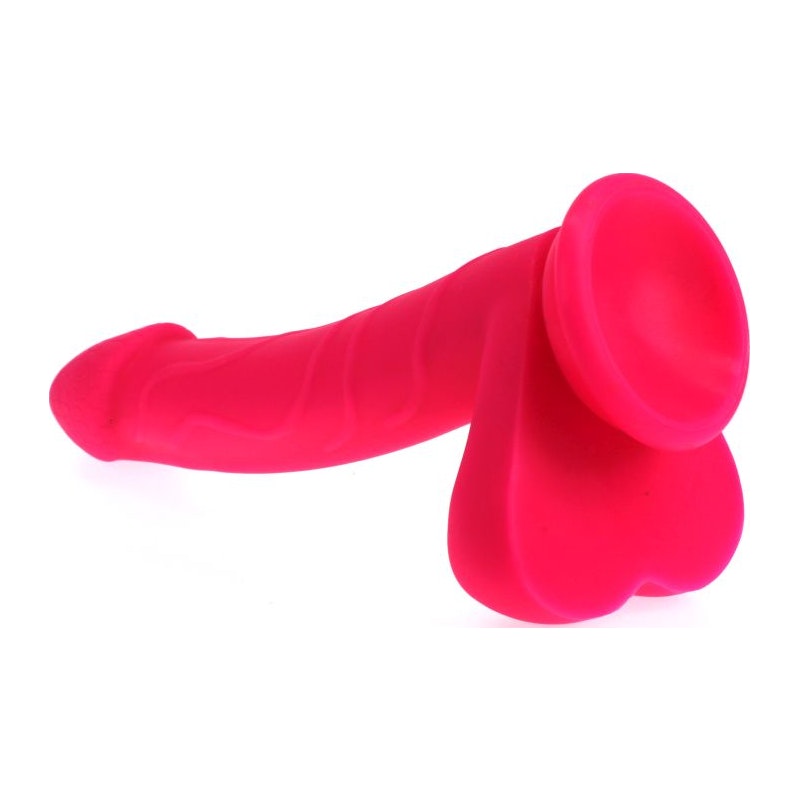 Realistic Cock w Balls Pink