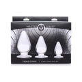 Triple Cones 3 Pc Anal Plug Set Clear by Master Series