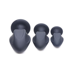 Triple Juicers Silicone Anal Plug Set Black