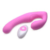 15X U-Pulse Strapless Strap-On with Remote Control - Pink