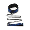 Whip Smart Diamond Collar and Leash - Blue