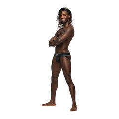 Male Power Modal Rib Jock Black - 2 sizes