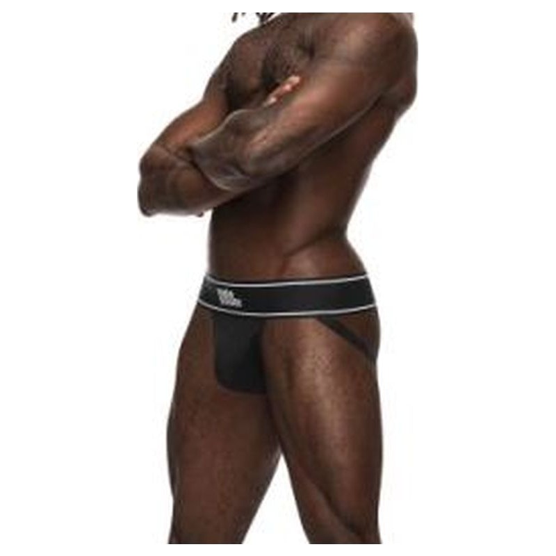 Male Power Modal Rib Jock Black - 2 sizes