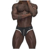 Male Power Sport Mesh Thong Black - 2 sizes