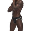 Male Power Sport Mesh Jock Black - 2 sizes