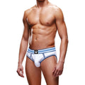 Prowler Open Back Brief White/Blue - 4 sizes