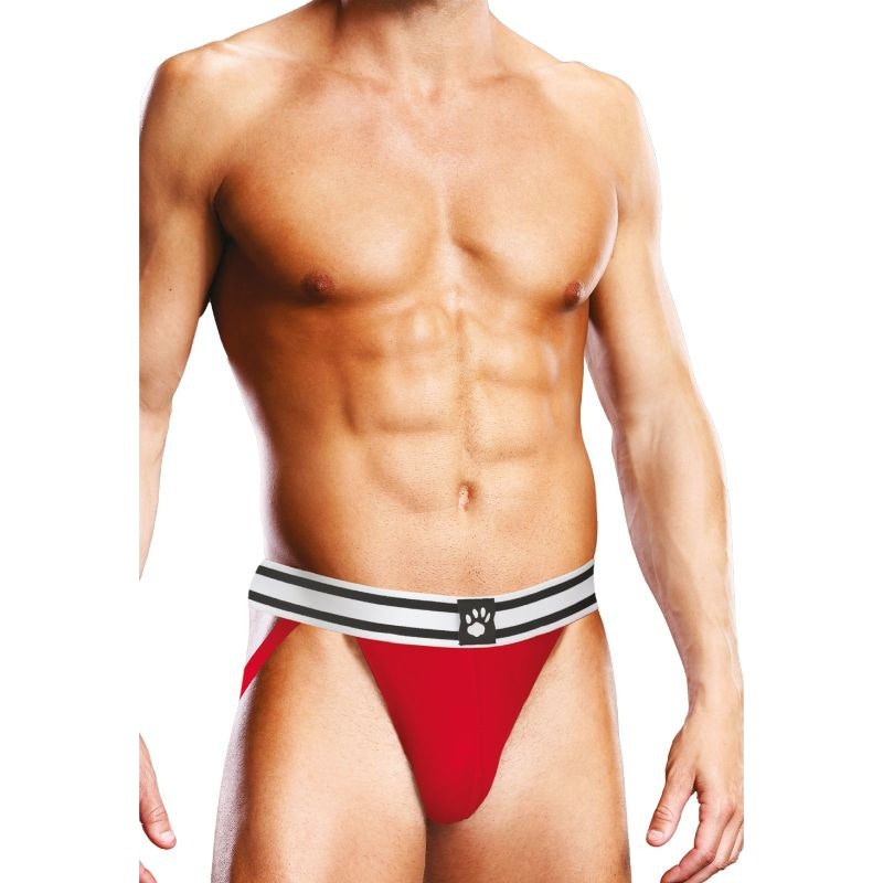 Prowler Open Back Jock Red/White - S
