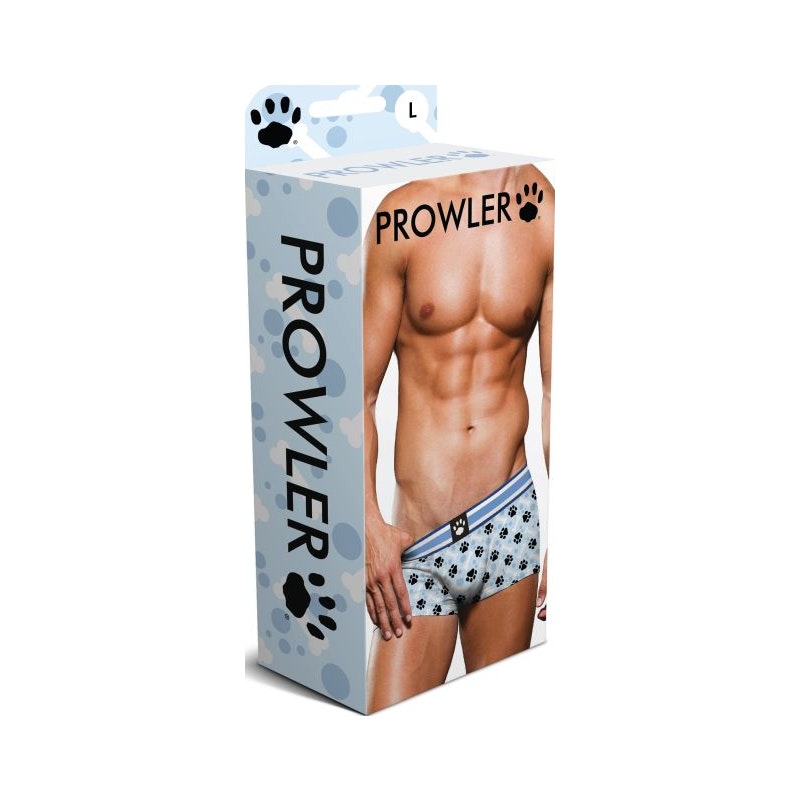 Prowler Blue Paw Open Back Jock White/Blue 4 sizes