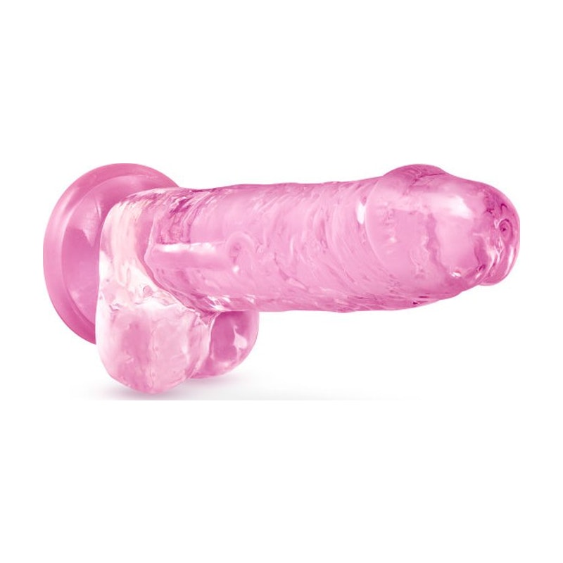 Naturally Yours 7" Dildo - Crystaline Rose
