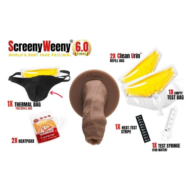 Screeny Weeny 6.0 Uncircumcised Latino Brown