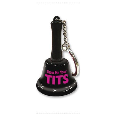 Show Me Your Tits Mini Bell Keychain