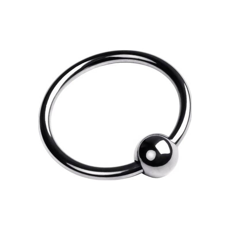 Metal Penis Head Stimulation Ring 3cm inner diameter with ball
