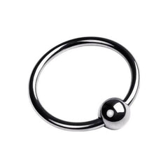 Metal Penis Head Stimulation Ring 3cm inner diameter with ball