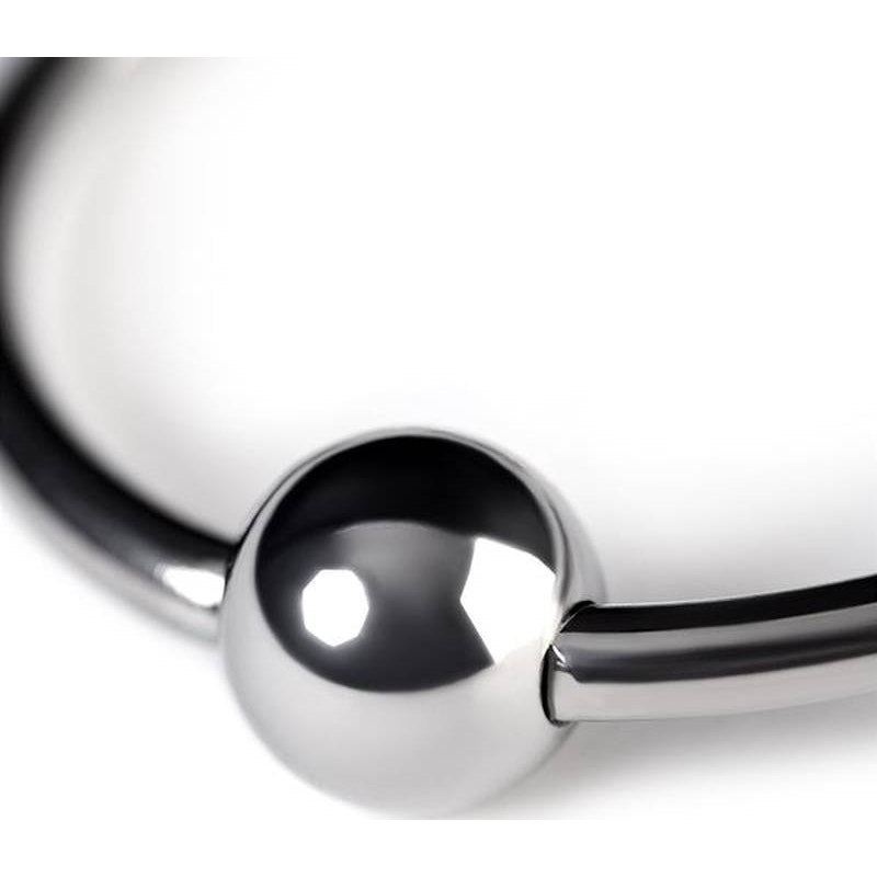 Metal Penis Head Stimulation Ring 3cm inner diameter with ball